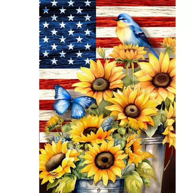 Briarwood Lane Summer Garden Flag 12x18 For Outdoor American Country For Summer Garden Flag Flags For Outside