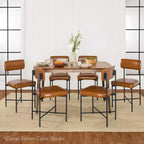 Best Choice Products Faux Leather Dining Chair Set of 2, Standard Height w/ Metal Frame