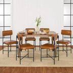 Best Choice Products Faux Leather Dining Chair Set of 2, Standard Height w/ Metal Frame