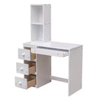Whisen 95.1''L  79.5''W Twin Size Loft Bed with a Stand-alone Bed, Storage Staircase, Desk, Shelves and Drawers