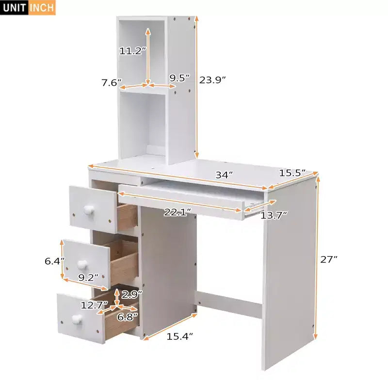 Whisen 95.1''L  79.5''W Twin Size Loft Bed with a Stand-alone Bed, Storage Staircase, Desk, Shelves and Drawers