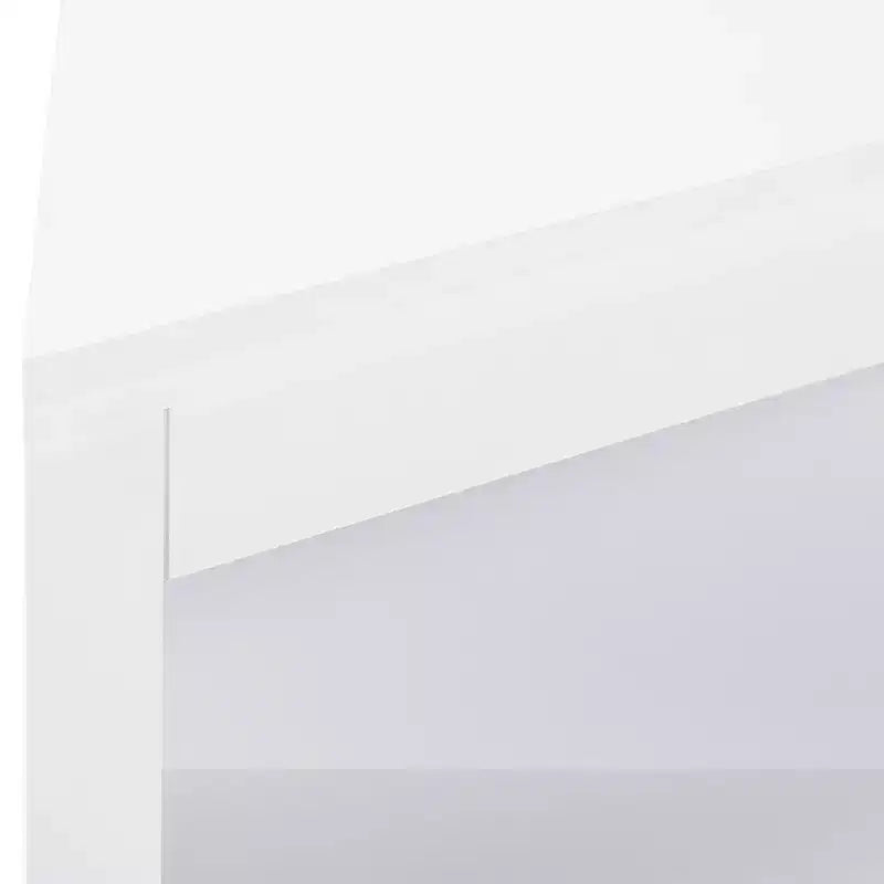 MAYEERTY White Corner Storage Cabinet with Doors & Adjustable Shelves for Bathroom Kitchen Living Room