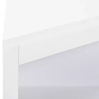 MAYEERTY White Corner Storage Cabinet with Doors & Adjustable Shelves for Bathroom Kitchen Living Room
