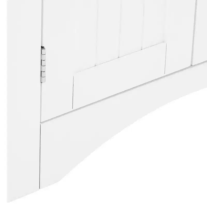 MAYEERTY White Corner Storage Cabinet with Doors & Adjustable Shelves for Bathroom Kitchen Living Room