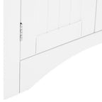 MAYEERTY White Corner Storage Cabinet with Doors & Adjustable Shelves for Bathroom Kitchen Living Room