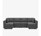 Belffin Modular Terry Sofa with Storage Seat (6 Seats + 8 Sides)