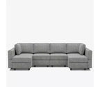 Belffin Modular Terry Sofa with Storage Seat (6 Seats + 8 Sides)