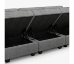 Belffin Modular Terry Sofa with Storage Seat (6 Seats + 8 Sides)
