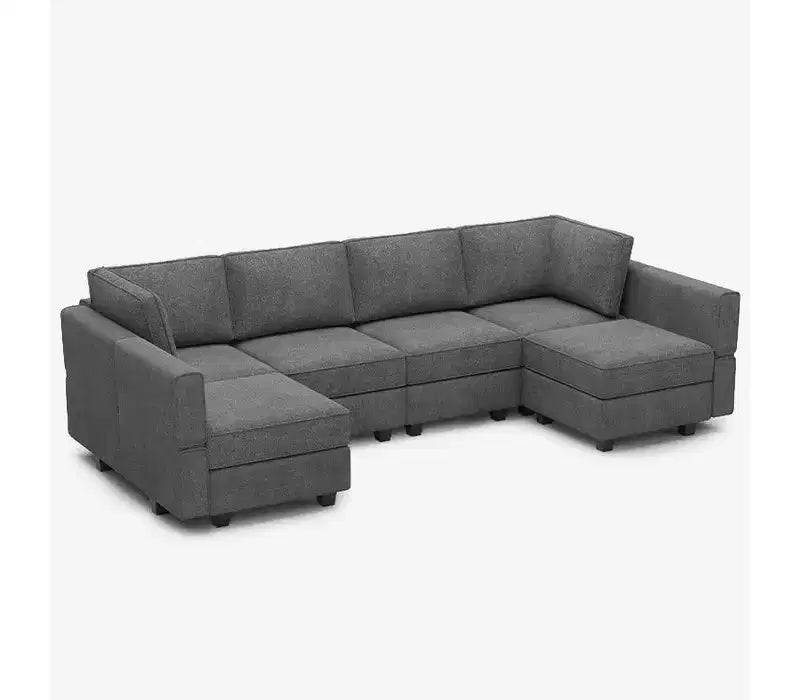 Belffin Modular Terry Sofa with Storage Seat (6 Seats + 8 Sides)