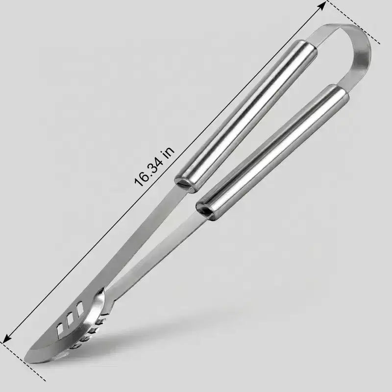 R.W.FLAME 6-Piece Grill Tool Set,Stainless Steel BBQ Accessories & Grill Tools with Storage Bag, Spatula, Tongs,BBQ Knife & Cleaning Brush for Camping