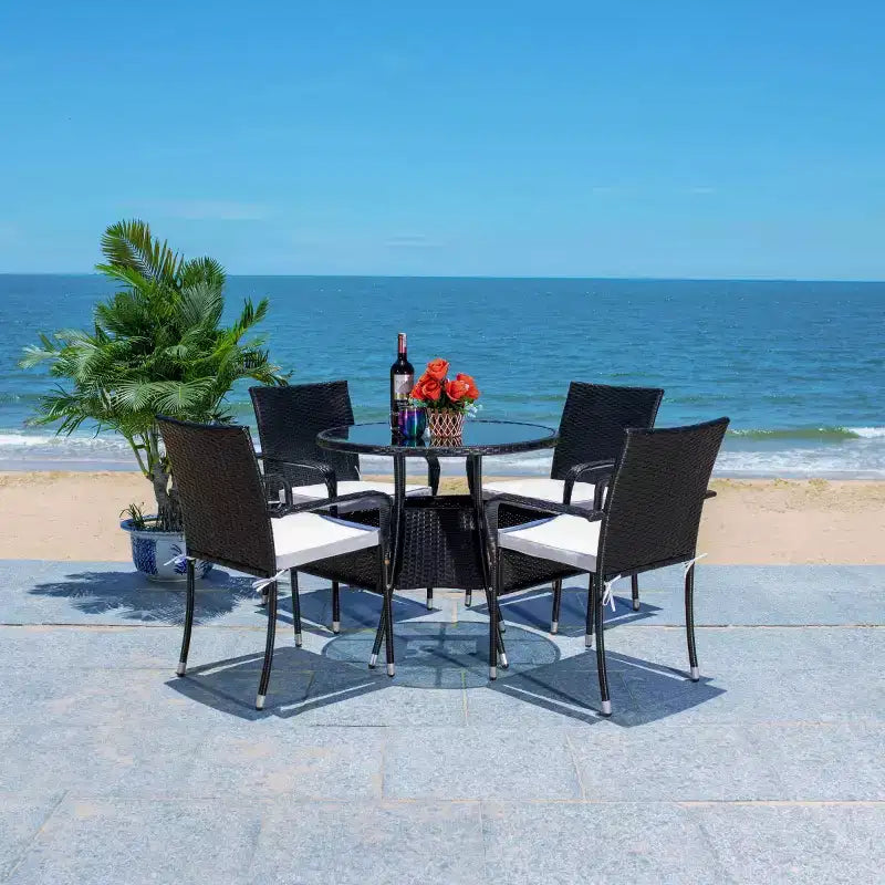 Laina 5 Piece Dining Set - Indoor/Outdoor - PAT7703 - Safavieh