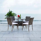 Laina 5 Piece Dining Set - Indoor/Outdoor - PAT7703 - Safavieh