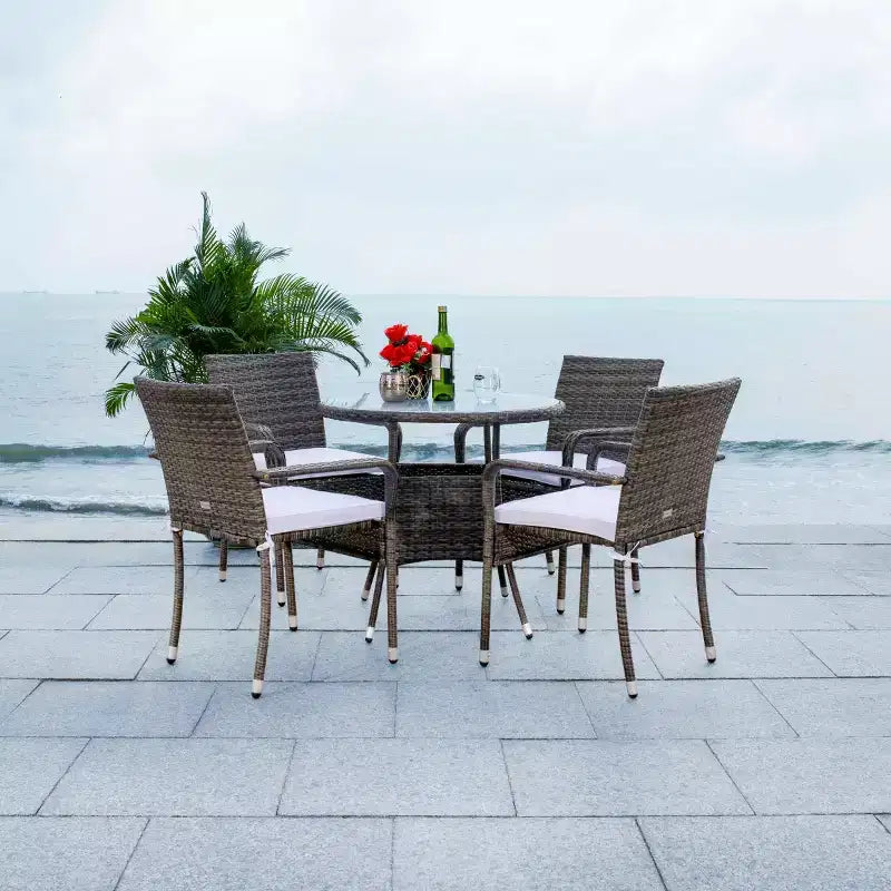 Laina 5 Piece Dining Set - Indoor/Outdoor - PAT7703 - Safavieh