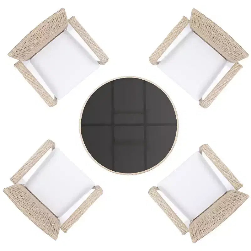 Laina 5 Piece Dining Set - Indoor/Outdoor - PAT7703 - Safavieh