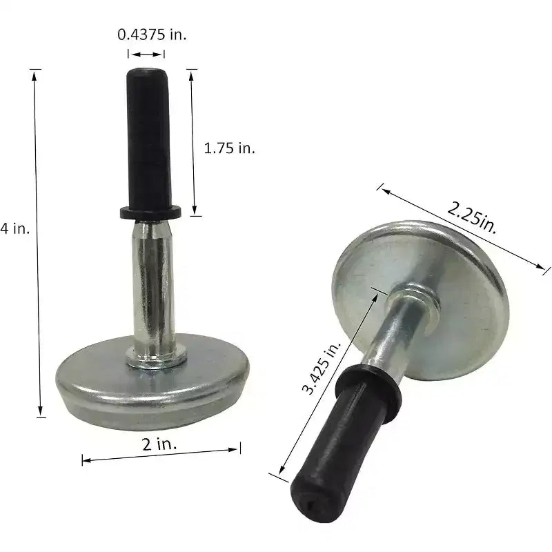 Kings Brand Furniture - Steel Stem Bed Frame Glide Legs to Replace Wheels