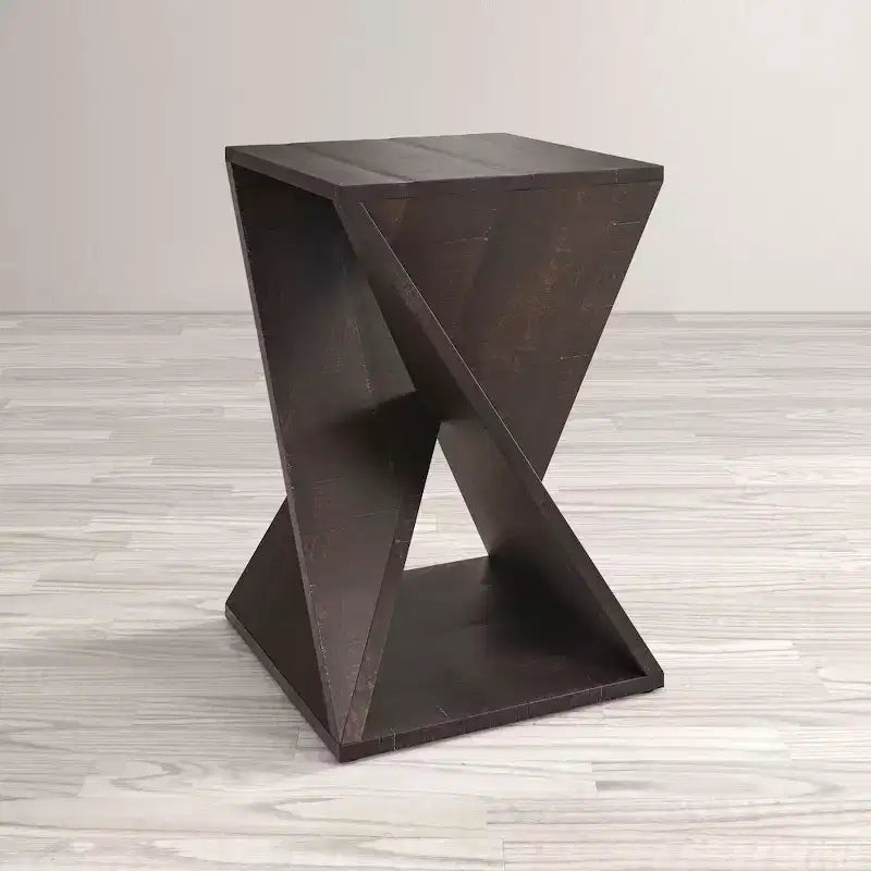 Jofran, Global Archive Solid Mango Hardwood Modern Angled Jasper Table - Brown