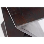 Jofran, Global Archive Solid Mango Hardwood Modern Angled Jasper Table - Brown