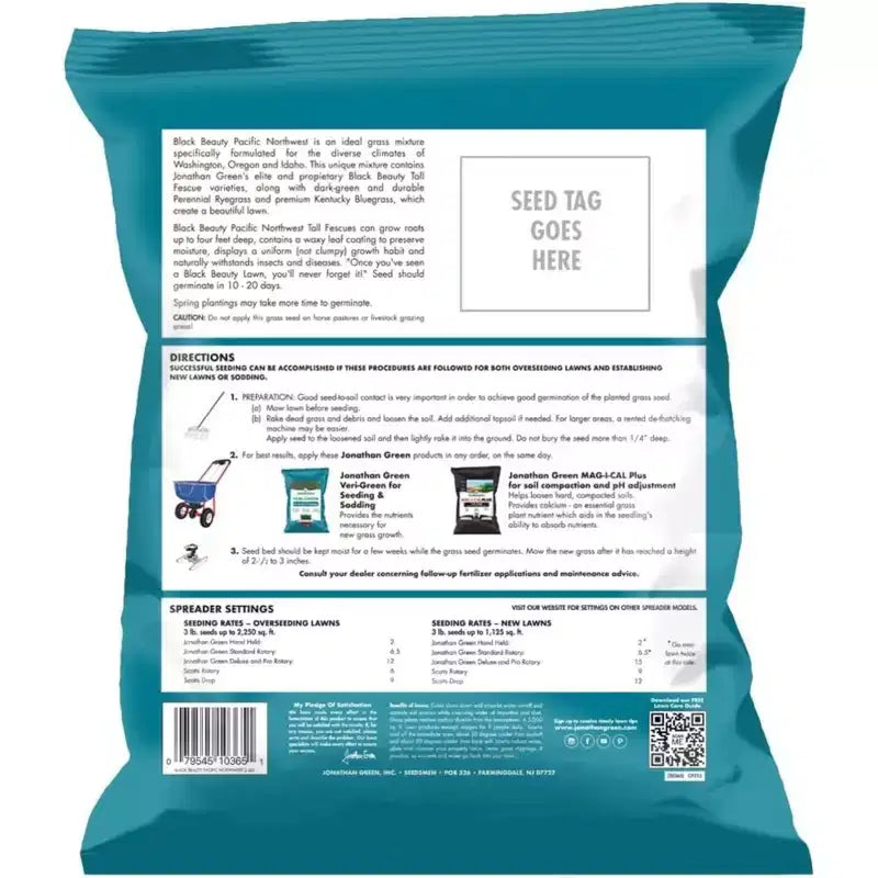 Jonathan Green Black Beauty Pacific Northwest Grass Seed Mixture