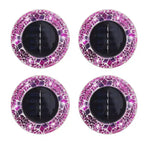 Bell + Howell 6 LED Round Mosaic Solar Powered Disk Lights with Auto On/Off