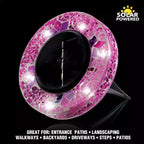 Bell + Howell 6 LED Round Mosaic Solar Powered Disk Lights with Auto On/Off