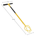 Pure Garden Adjustable Height Manual Hand Tiller