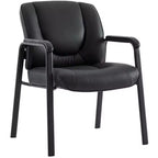 Top Grain, Genuine Leather Waiting Room Chair  Four Legged