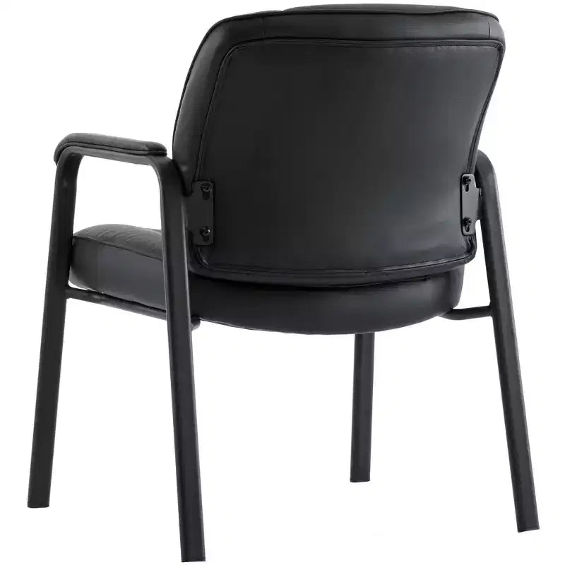 Top Grain, Genuine Leather Waiting Room Chair  Four Legged