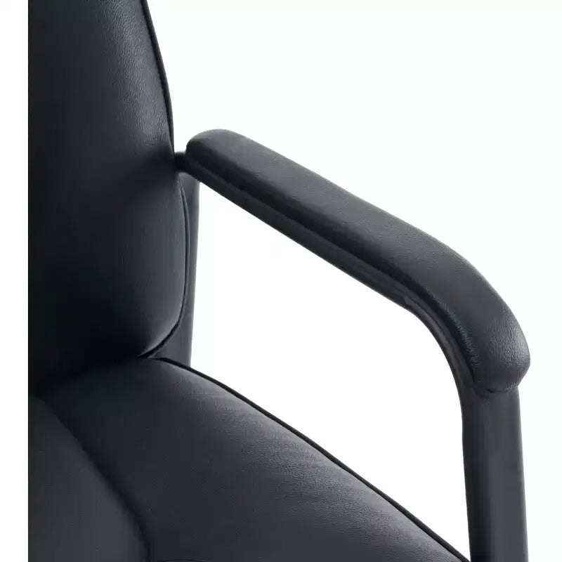 Top Grain, Genuine Leather Waiting Room Chair  Four Legged