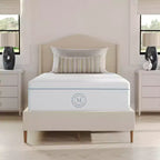 Martha Stewart SleepComplete 12 Medium Dual-Action Cooling Gel and Green Tea Memory Foam Mattress with Soft Breathable Recycled Jacquard Quilted Top