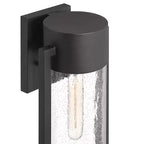 Possini Euro Design Villa Lane 18 1/2 High Modern Outdoor Wall Light Fixture Mount Porch House Exterior Set of 2 Weatherproof Black Clear Glass Shade