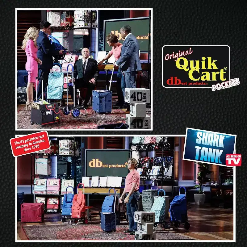 dbest products Quik Cart Pockets Bundle Sports Rolling Crate