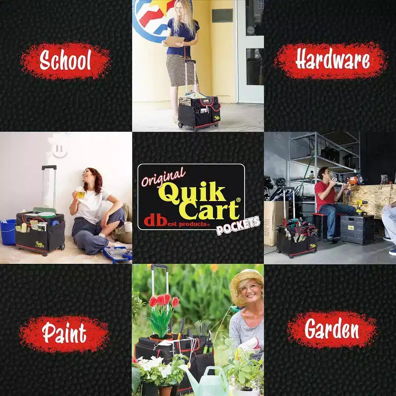 dbest products Quik Cart Pockets Bundle Sports Rolling Crate