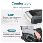 FIRNEWST Next - Level Gaming Comfort: PU Leather Ergonomic Chair with Adjustable Flip - up Armrests