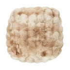 Saro Lifestyle Plush Bubble Faux Fur Pouf