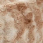 Saro Lifestyle Plush Bubble Faux Fur Pouf