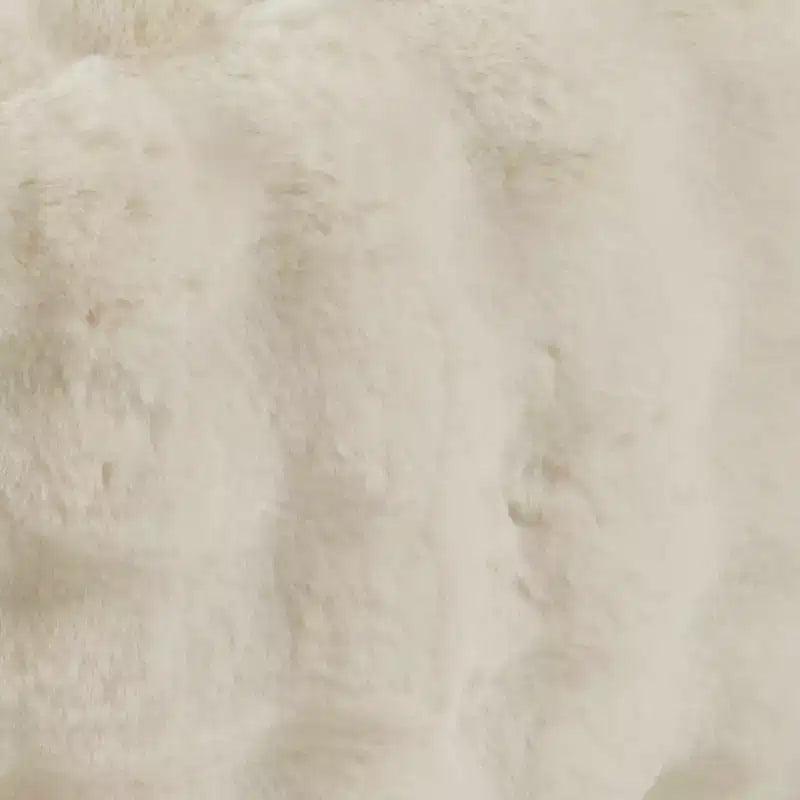 Saro Lifestyle Plush Bubble Faux Fur Pouf