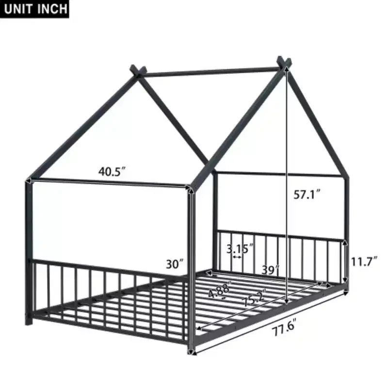 Metal Twin Bed Frame with an Exceptional House Design