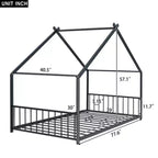 Metal Twin Bed Frame with an Exceptional House Design