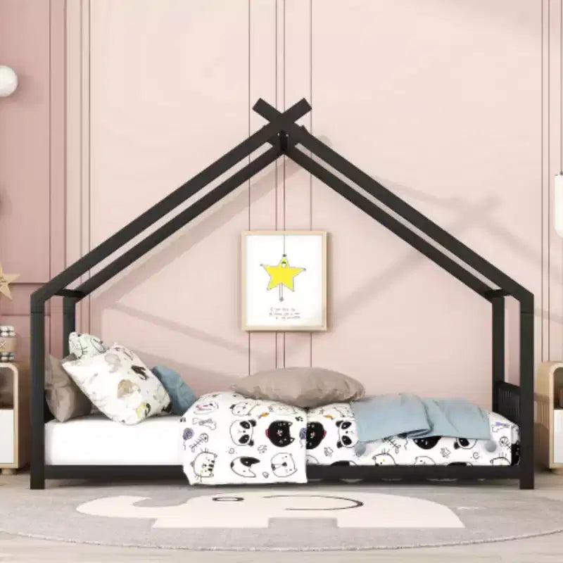 Metal Twin Bed Frame with an Exceptional House Design