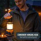 Ultra-Bright 1000LM LED Camping Lantern  Battery Powered, 4 Lighting Modes, Water Resistant with Hanging Hook & Long Battery Life