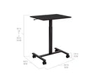 Seville Classics airLIFT Pneumatic Mobile Desk Cart