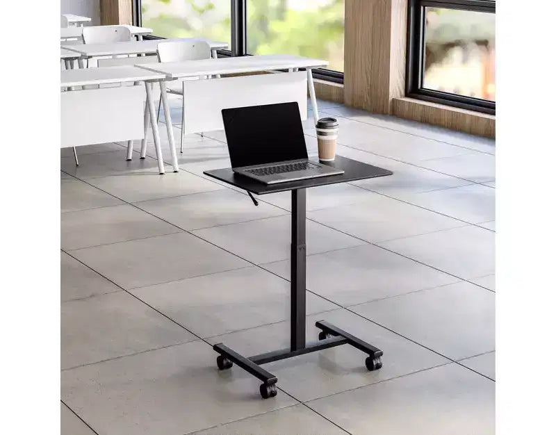 Seville Classics airLIFT Pneumatic Mobile Desk Cart