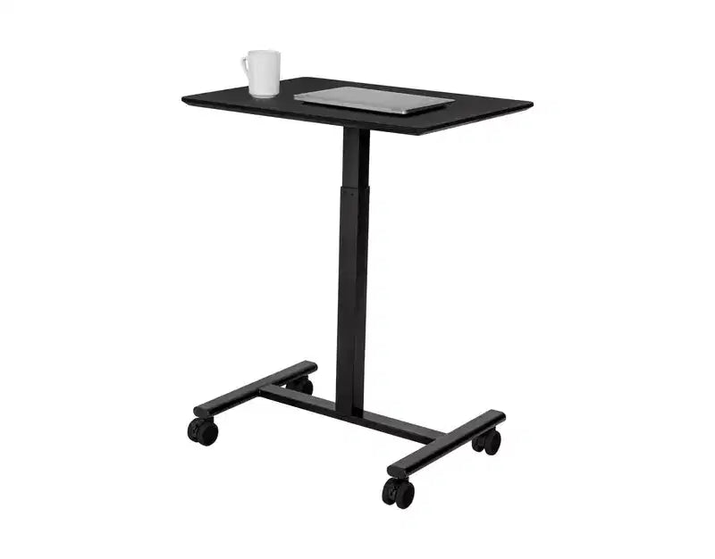 Seville Classics airLIFT Pneumatic Mobile Desk Cart