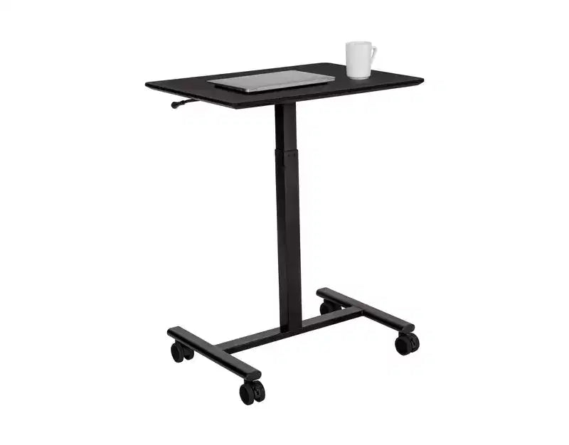 Seville Classics airLIFT Pneumatic Mobile Desk Cart