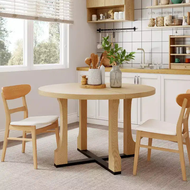 Christopher Knight Home Dakota 48 Rustic Criss Cross Frame Round Dining Table