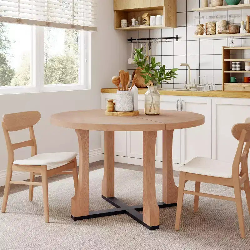 Christopher Knight Home Dakota 48 Rustic Criss Cross Frame Round Dining Table