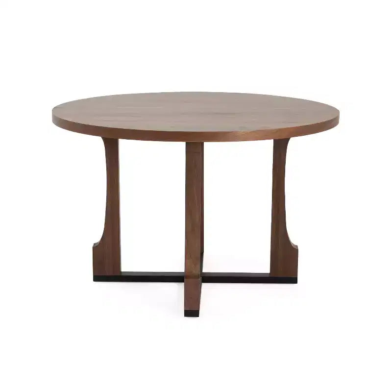Christopher Knight Home Dakota 48 Rustic Criss Cross Frame Round Dining Table