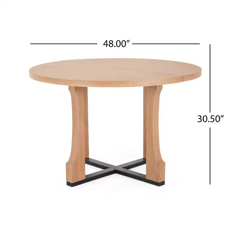 Christopher Knight Home Dakota 48 Rustic Criss Cross Frame Round Dining Table