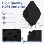 Costway 20 Patio Offset Umbrella Base Stand Water Filled Base Weights Sand Plate Set Brown/Black
