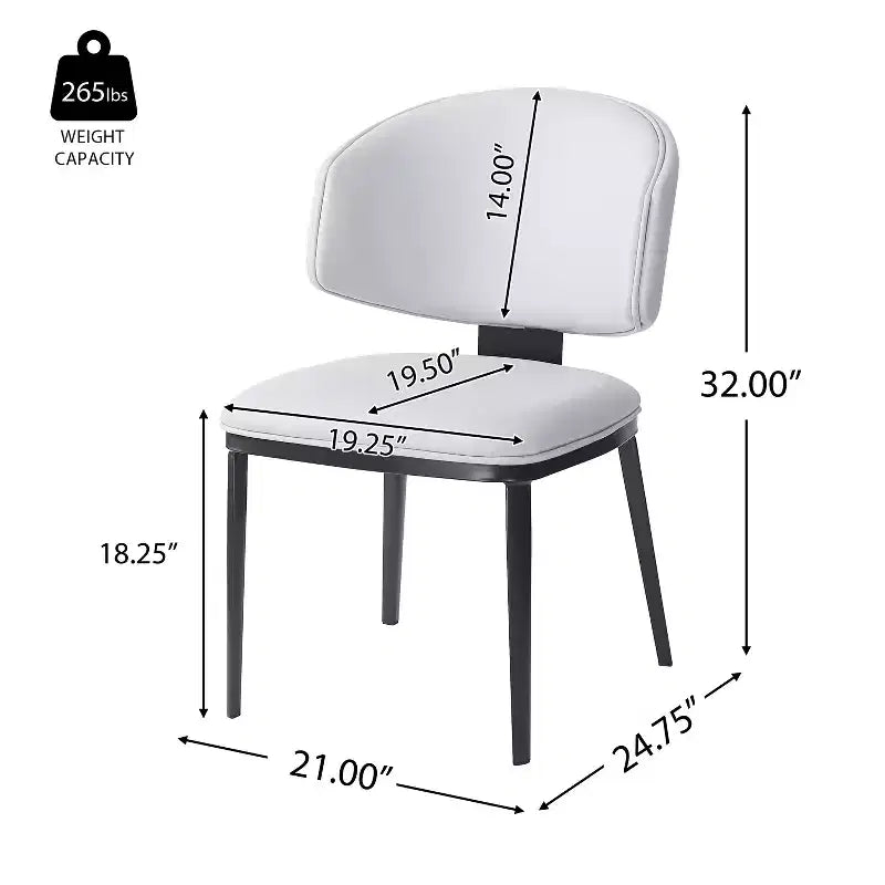 Christopher Knight Home Enoch Modern Faux Leather Upholstered Dining Chairs (Set of 2)